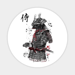 Samurai sumi-e Magnet